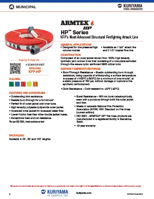 Armtex HP Fire Hose