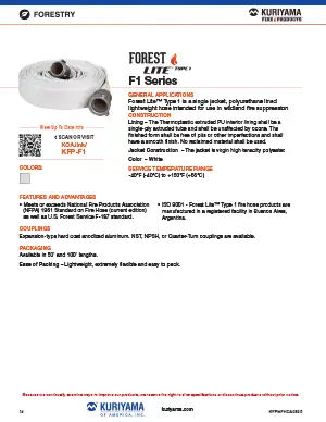 Forest Lite Type 1 Fire Hose