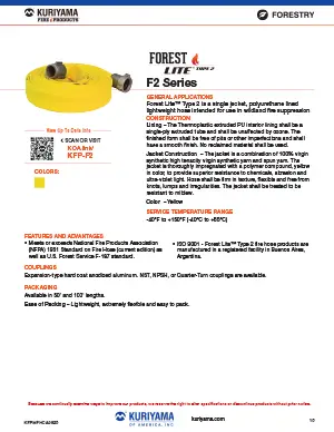 Forest Lite Type 2 Fire Hose