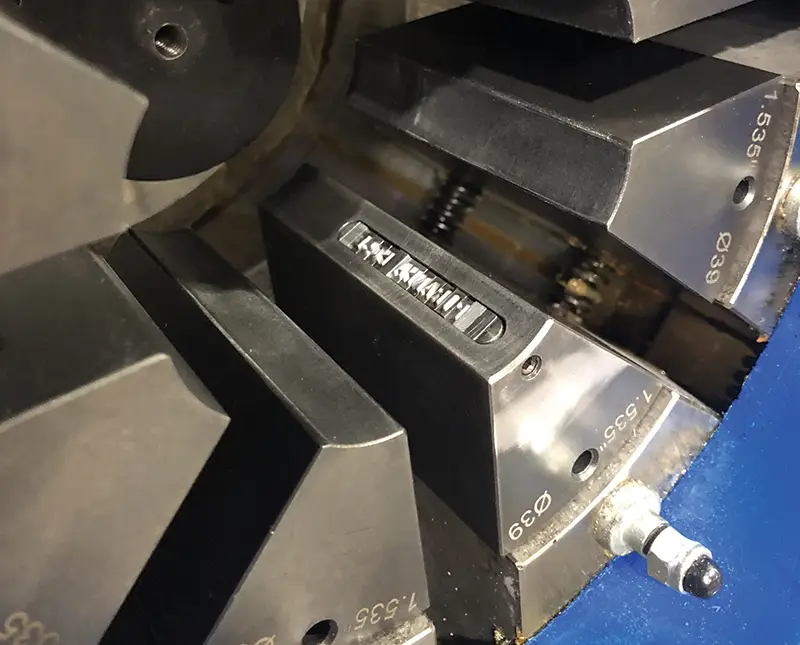 Marking Die in crimper