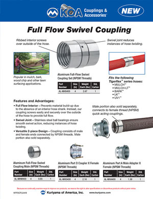 Full Flow Swivel Coupling