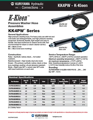 Hydraulic Connections K-Kleen